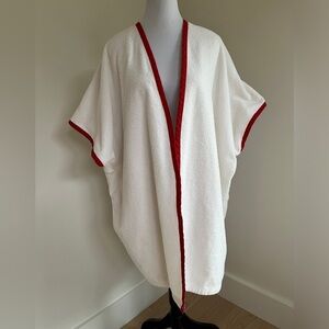 CAULFEILD CANADA Vintage Terry Towel Swimsuit Coverup Nordic Spa Sauna Pool Cozy